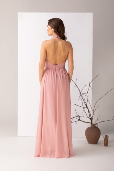 Sukienka maxi w kolorze różowym - model Alex